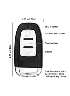 Generic 12V Keyless Car Anti-Theft Alarm System Push Button Remote Start/Stop with 2 Smart Keys Latest Updated  - Image 5