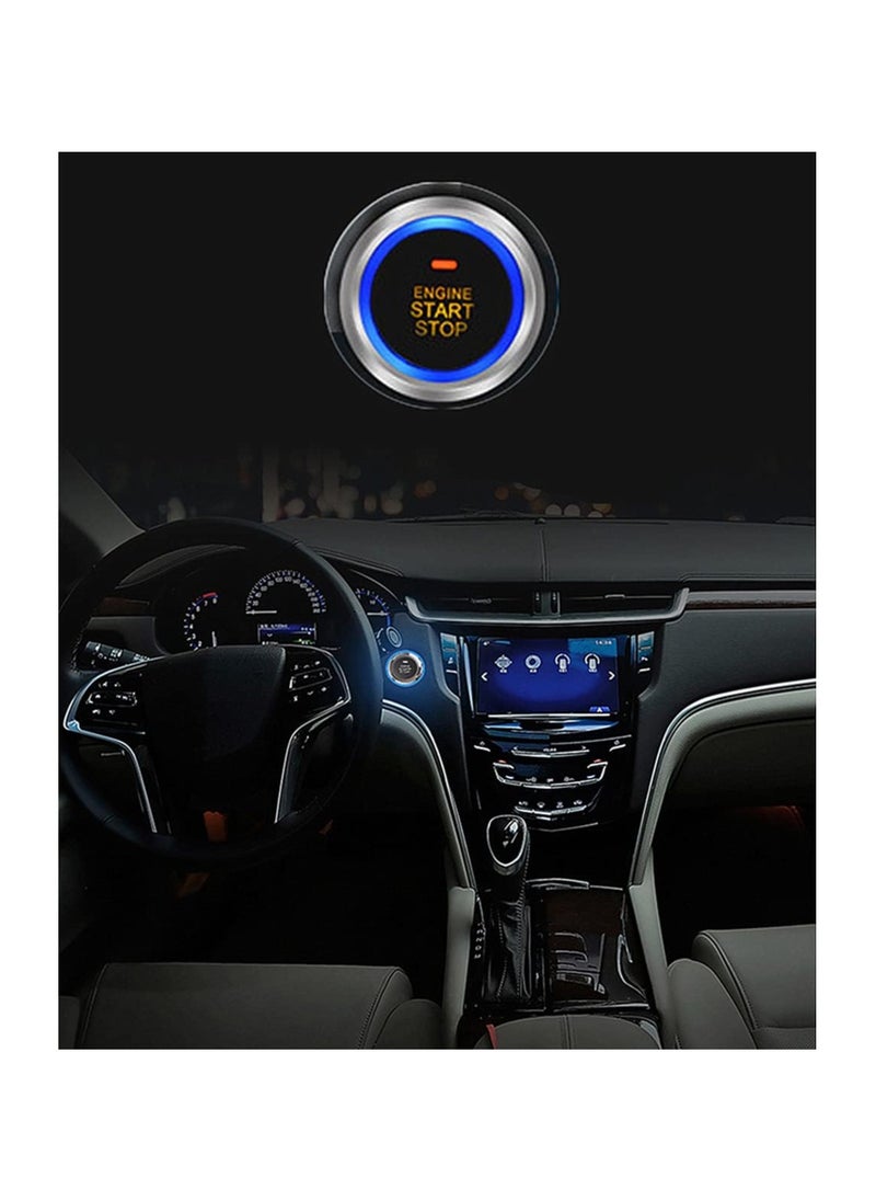 Generic - 12V Keyless Car Anti-Theft Alarm System Push Button Remote Start/Stop with 2 Smart Keys Latest Updated - Image 1