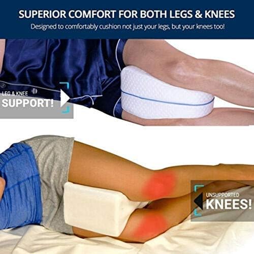 KLVS Sleeping Memory Foam Pillow Cotton Leg Knee Cushion for Pain Relief Hip Joint Back Support for Better Sleep Comfort - Image 3