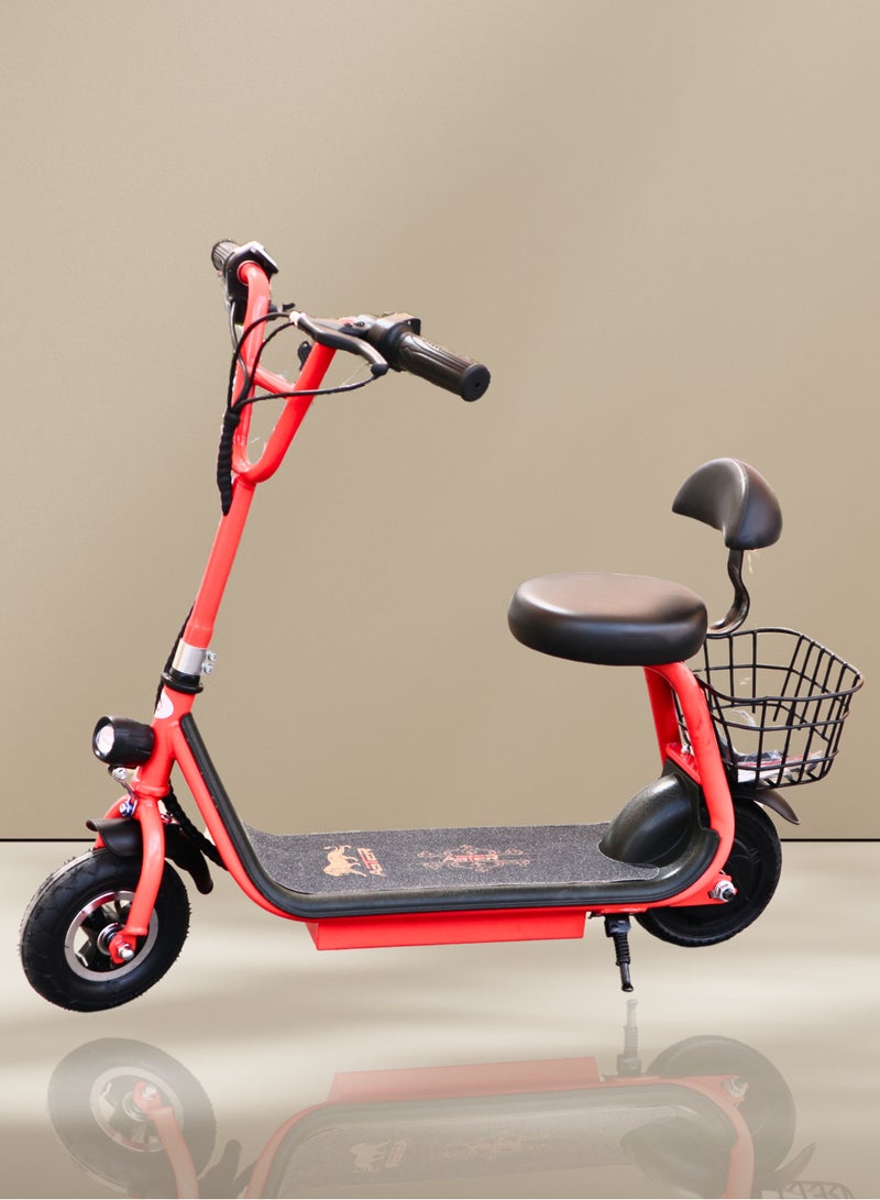 IBAMA Mini Harley Kids Electric Scooter With Seat LED Light | 36V/250W Motor |13Ah battery | Three Speed Modes 25Km/h Electric Scooter For Kids ( Red ) - Image 1