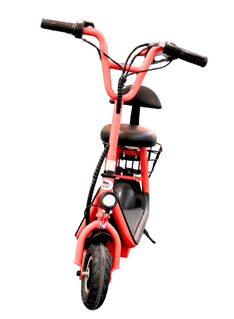 IBAMA Mini Harley Kids Electric Scooter With Seat LED Light | 36V/250W Motor |13Ah battery | Three Speed Modes 25Km/h Electric Scooter For Kids ( Red ) - Image 2