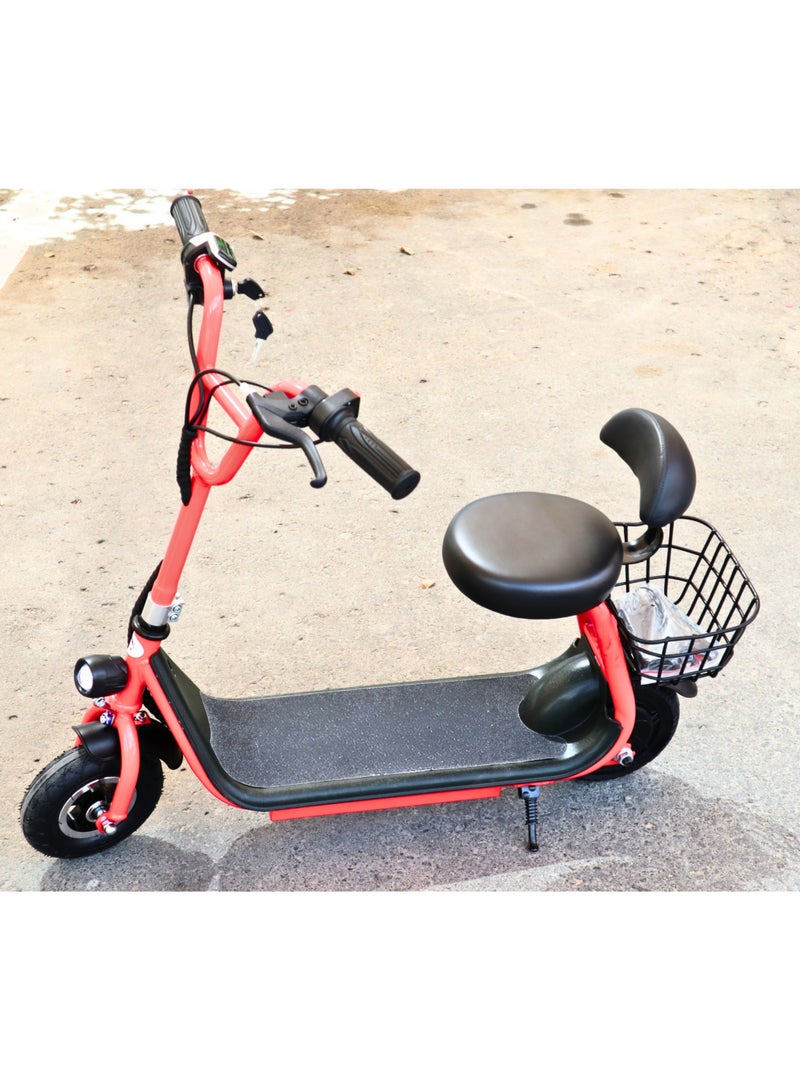 IBAMA Mini Harley Kids Electric Scooter With Seat LED Light | 36V/250W Motor |13Ah battery | Three Speed Modes 25Km/h Electric Scooter For Kids ( Red ) - Image 4