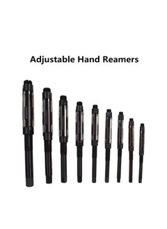 findmall New 9 Set High Speed Steel Adjustable Hand Reamers H4H12 1532 to 1316 for Drilling Machine and Other Machine  - Image 2