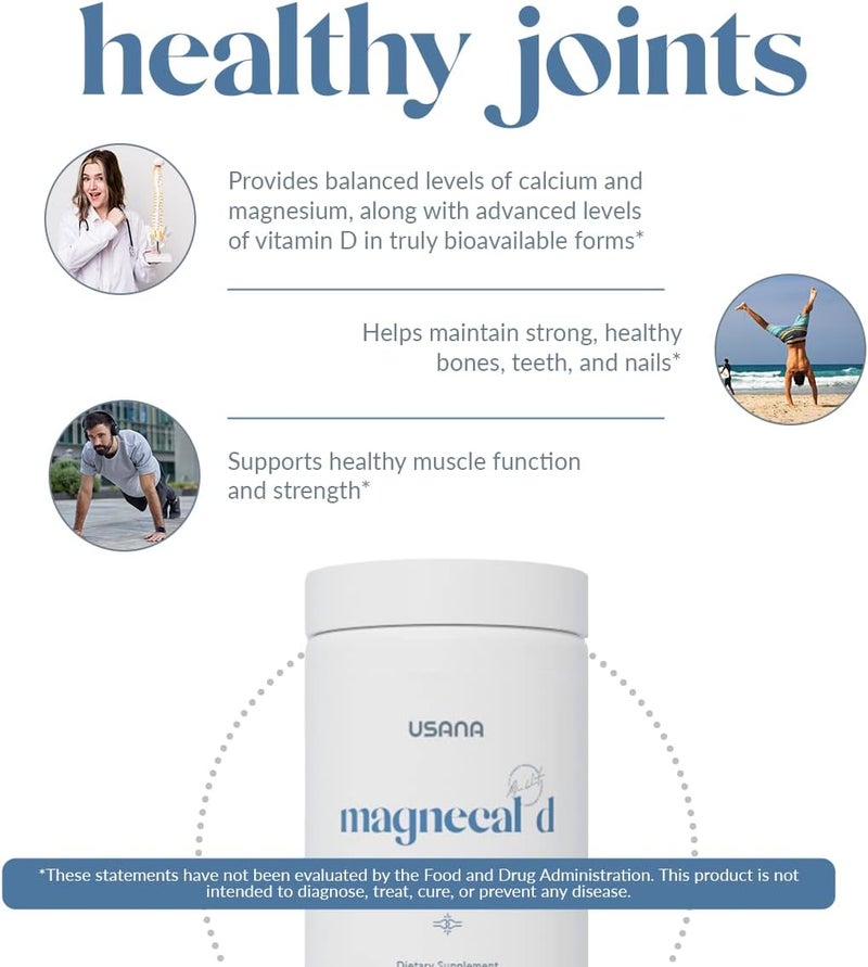 USANA  MagneCal D  Balanced Magnesium  Calcium with Vitamin D to Support Bone Health Strength  Function for Optimal Wellness  112 Tablets - Image 5