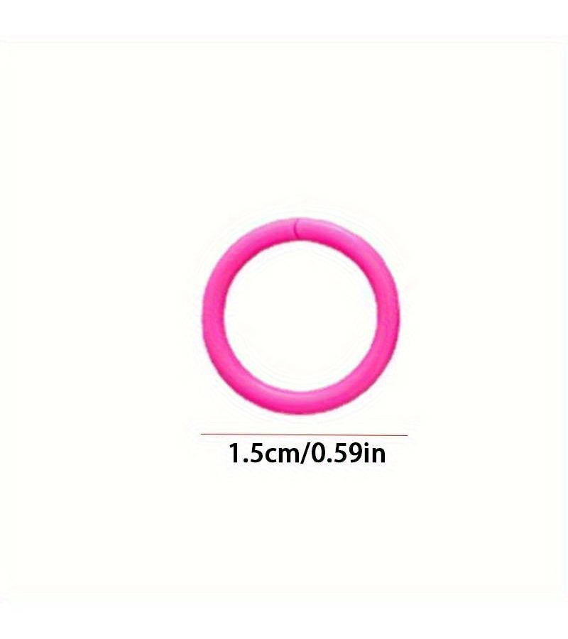 98Pcs Random Color Plastic Binder Rings Durable Office Supplies For Organizing Documents - Image 3