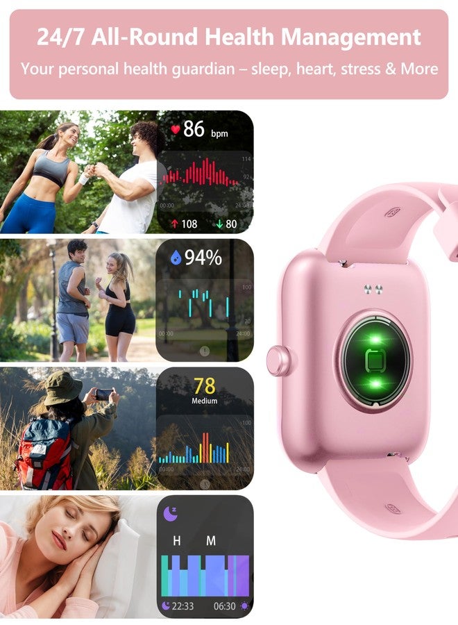 KALINCO VeryFit App Smart Watch for Men and Women with 100+ Sport Alexa Built-in Call Function Heart Rate Sleep Monitor for Android and iOS Phones - Image 4