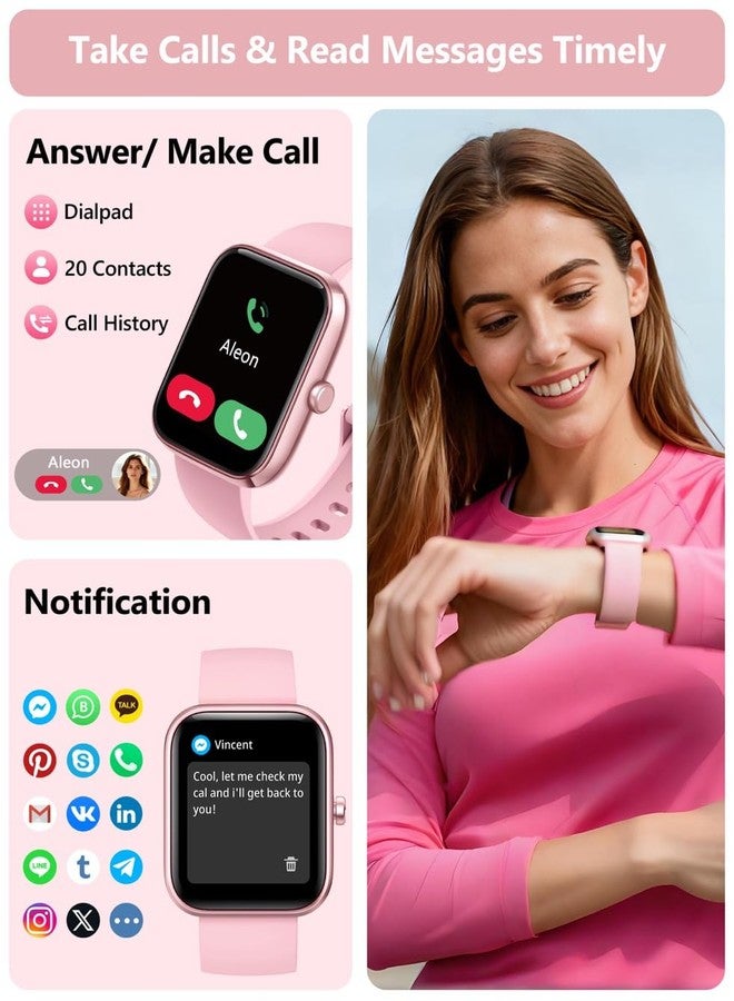 KALINCO VeryFit App Smart Watch for Men and Women with 100+ Sport Alexa Built-in Call Function Heart Rate Sleep Monitor for Android and iOS Phones - Image 3