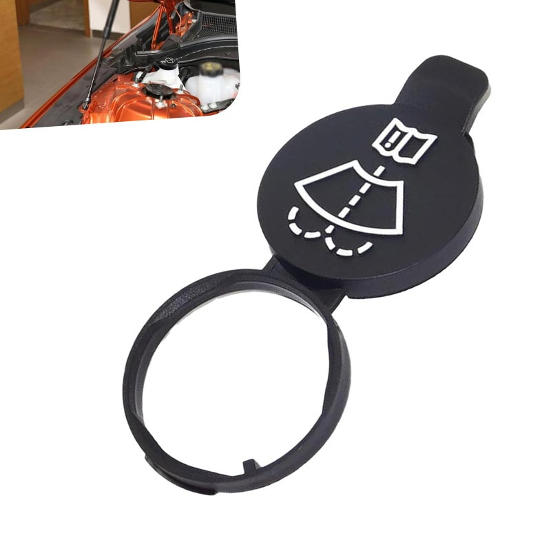 winterrock Windshield Washer Fluid Cap Windshield Wiper Washer Fluid Reservoir Tank Bottle Cap Car Wiper Bottle Cover Replace OEM 12767700 13227300 Compatible with GMC Chevrolet Buick Cadillac - Image 3