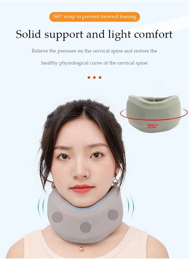 DUNISO Neck Support,Neck Brace for Neck Pain and Support Soft Neck Support Relieves Pain and Pressure Relief Soft Foam Wraps Keep Vertebrae Stable and Aligned Suitable for Unisex  - Image 3