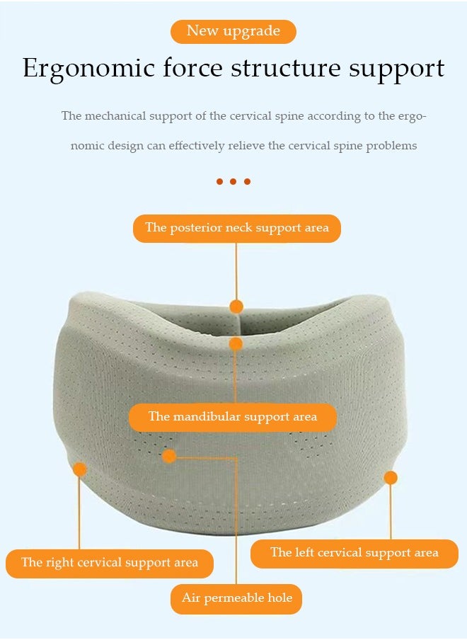 DUNISO Neck Support,Neck Brace for Neck Pain and Support Soft Neck Support Relieves Pain and Pressure Relief Soft Foam Wraps Keep Vertebrae Stable and Aligned Suitable for Unisex  - Image 4