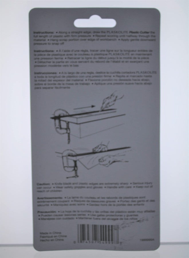 PLASKOLITE 1999990A Optix Plastic Cutting Knives - Image 2
