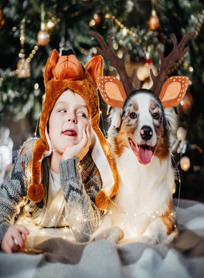 BWOGUE Festive Dog Reindeer Antler Headband, Festive Christmas Holiday Costume Accessory for Pet Dogs, Cute Holiday Pet Outfit Perfect for Christmas Parties Birthday Stocking Stuffers - Image 5
