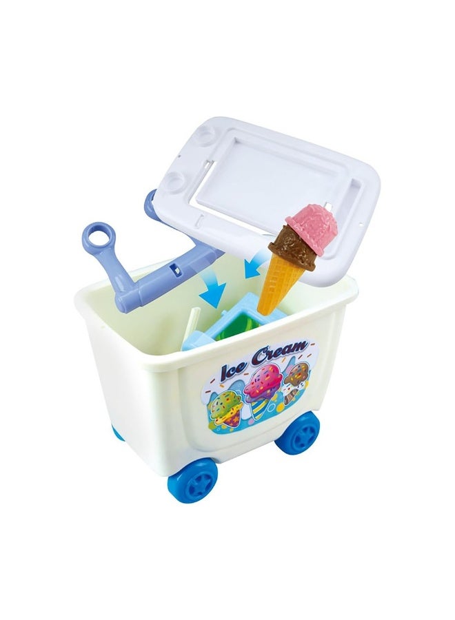 PLAYGO مجموعة عربة الآيس كريم الفاخرة من بلاي جو (28 قطعة) - Image 2