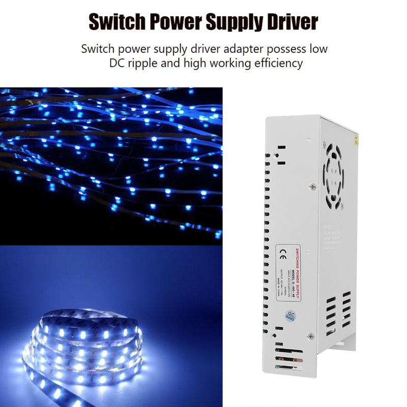 Switch Power Supply Driver Adapter Aluminum Alloy DC48V LED Screen Strip Light 3D PrinterS‑480‑48(48V/10A/480W)AC110/220V±15% - Image 2