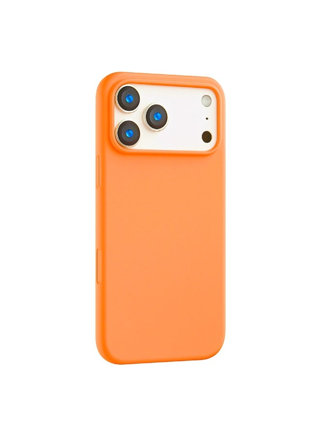 O Ozone Compatible with iPhone 17 Pro Max Case , Slim Liquid Silicone 3 Layers Soft Gel Rubber Shockproof Protective Cover with Anti-Scratch Microfiber Lining- Orange - Image 1
