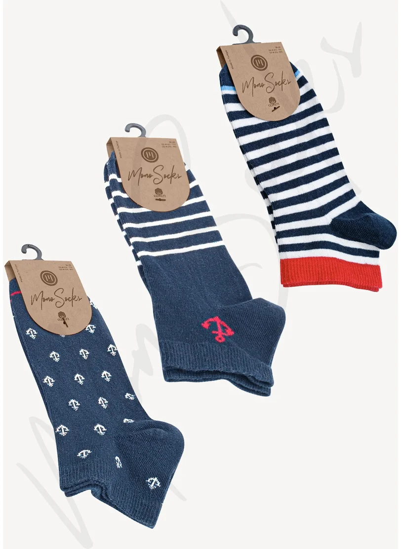 Mono Socks 3-pack Anchor Booties Socks