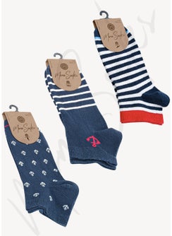 Mono Socks 3-pack Anchor Booties Socks  - Image 2
