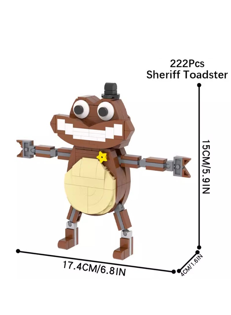 Children's Self-assembly Small Particle Toy Building Blocks Brown Class Model Hand-made Creative Plug-in Toys - Image 2