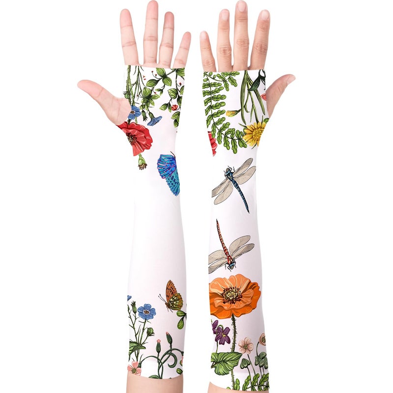 YPHCDO Gardening Sleeves for Women Farm Sun Protection Thorn Proof Cooling Arm Sleeves to Cover Arms for Garden Sports