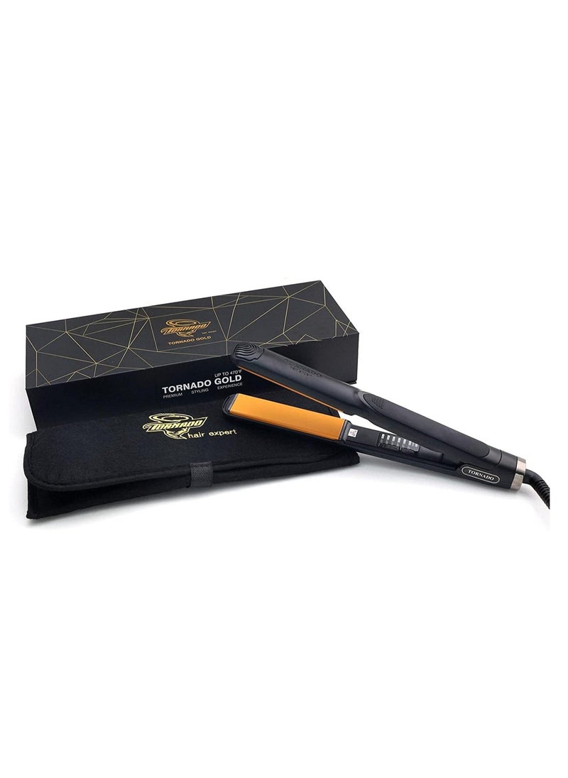 tornado gold - Gold-Professional 2 In 1 Ceramic Straightening - Image 1