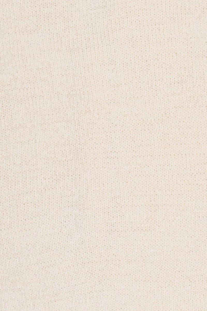 Threadbare Women V-Neck Sleeveless Textured Cardigan, Off White - Image 5