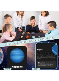 Pllieay 16Pcs Solar System For Kids Solar System Planets Toys For Kidsspace Solar System Eight Planets Bouncy Balls+Planetary Flashcards For Kids Party Favors Educational Toys Space Toys For Kids  - Image 3