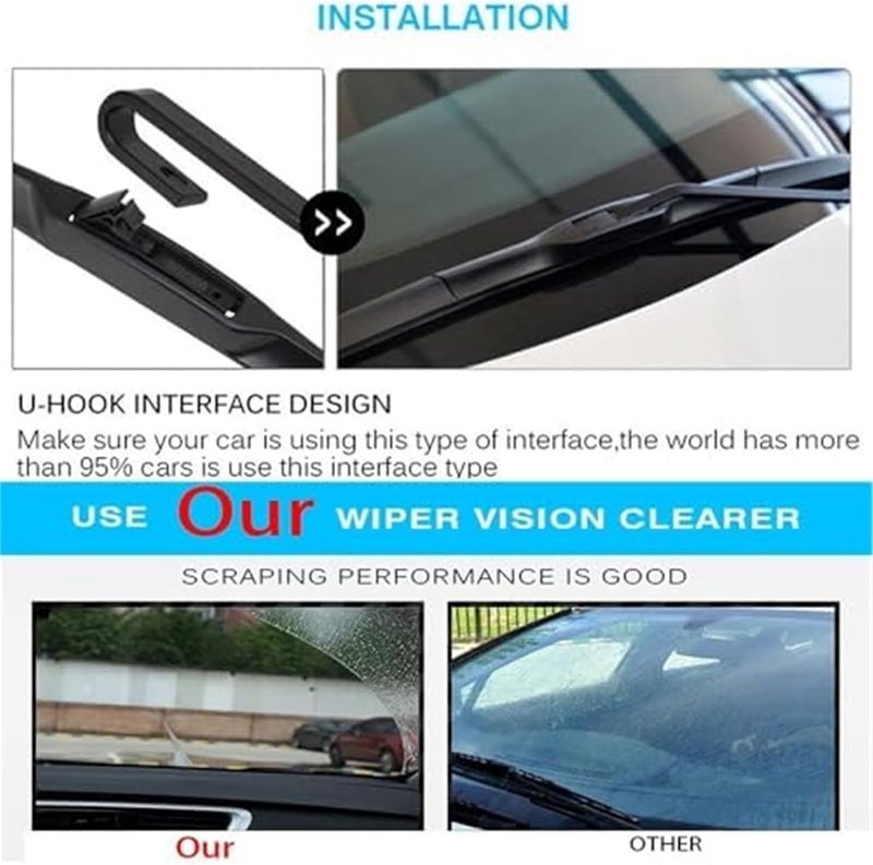 Wiper Blade Set for Nissan Tiida C11 - Image 3