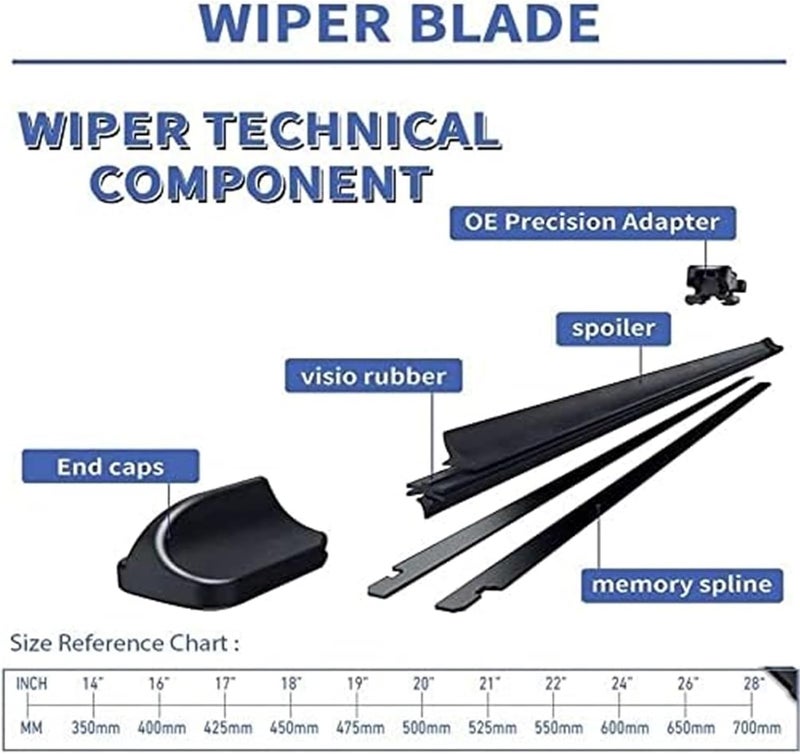 Wiper Blade Set for Nissan Tiida C11 - Image 5