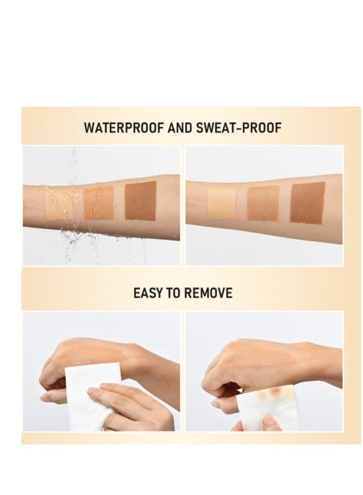 OceAura Leg Makeup Lotion, Airbrush Legs, Body Makeup Foundation, Waterproof, No Transfer, Leg and Body Scar Cover Makeup for Tattoo Cover Up, Long Last Body Foundation, 30g Wheet Color - Image 2