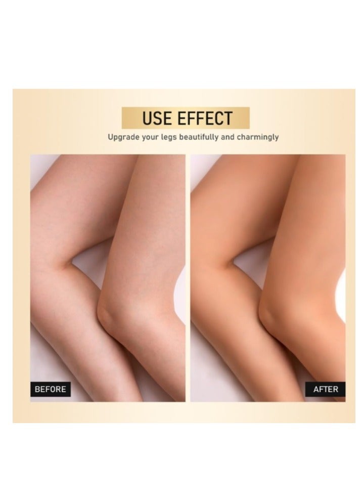 OceAura Leg Makeup Lotion, Airbrush Legs, Body Makeup Foundation, Waterproof, No Transfer, Leg and Body Scar Cover Makeup for Tattoo Cover Up, Long Last Body Foundation, 30g Wheet Color - Image 3