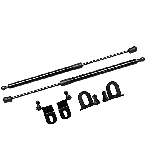 TSUBASA Lift Supports for Honda Element (YH1/2) 2003-2011 Front Bonnet Hood Modify Carbon Fiber Gas Charged Shock Dampers Spring Struts Bar (2 PCS) (Normal Black) - Image 1
