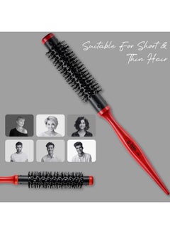 Beauté Secrets Beauté Secrets Small Round Brush for Blow Drying, 0.75 Inch Mini Hard Bristle Quiff Roller Brush Curling Brush Wooden Handle Nylon Bristles Styling Hair Brush for Curling, Short Hair,Thin Hair (0.75 Inch | 19 mm)  - Image 5