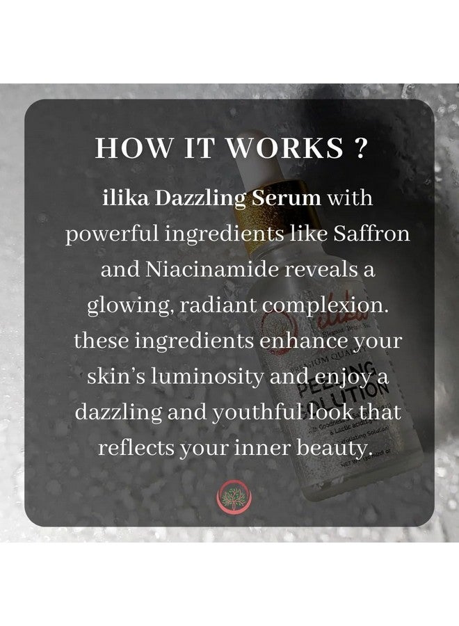 ILIKA Dazzling Serum With Saffron and Niacinamide| Anti-Inflammatory & Soothing | Rejuvenation & Nourishment -30 ML - Image 4