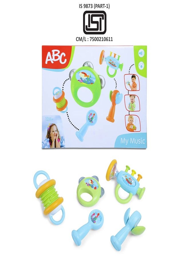 Simba ABC New Born Baby Toys Rattles for 6 to 12 Months | Orchestra Instrumental Musical Toys for Kids | Baby Products Gifts | Non-Toxic | Multicolor - BIS Approved - Image 2