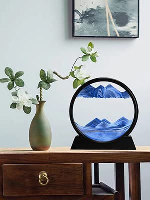 Zinnia Moving Sands capes, Moving Sand Art, Quicksand Art Painting, 3D Natural Landscape Showpiece,Moving Sands Capes - Image 2