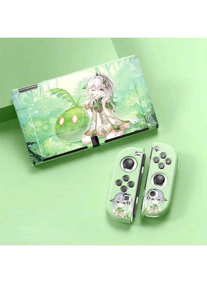 For Nintendo OLED Genshin TPU Soft Shell Cover Nahida exquisite pattern  - Image 1