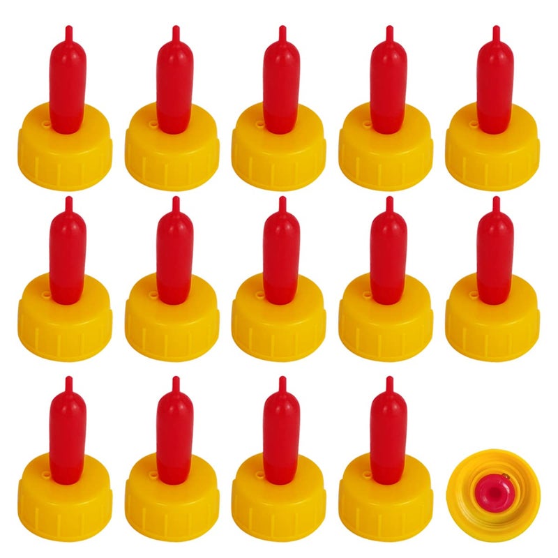 Weilan Small Animal Milk Drink Nipples with Flutter Valves Soft Rubber Cow Calf Milk Drinking Nipple for Goats Lambs Sheep Piglet Screw On Soda Bottle,15Pieces - Image 1