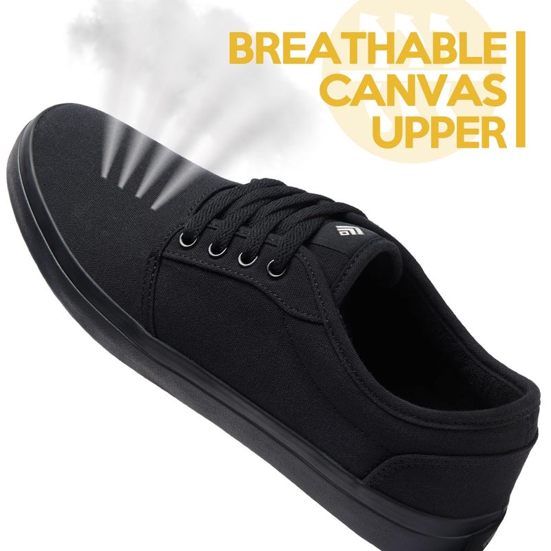 Convole Non-Slip Work Shoes, Unisex Water-Resistant Food Service Sneakers for Restaurant Server, Comfortable Black Casual Water & Oil Slip-Resistant Culinary Chef Kitchen Cook Shoes for Men & Women - Image 5