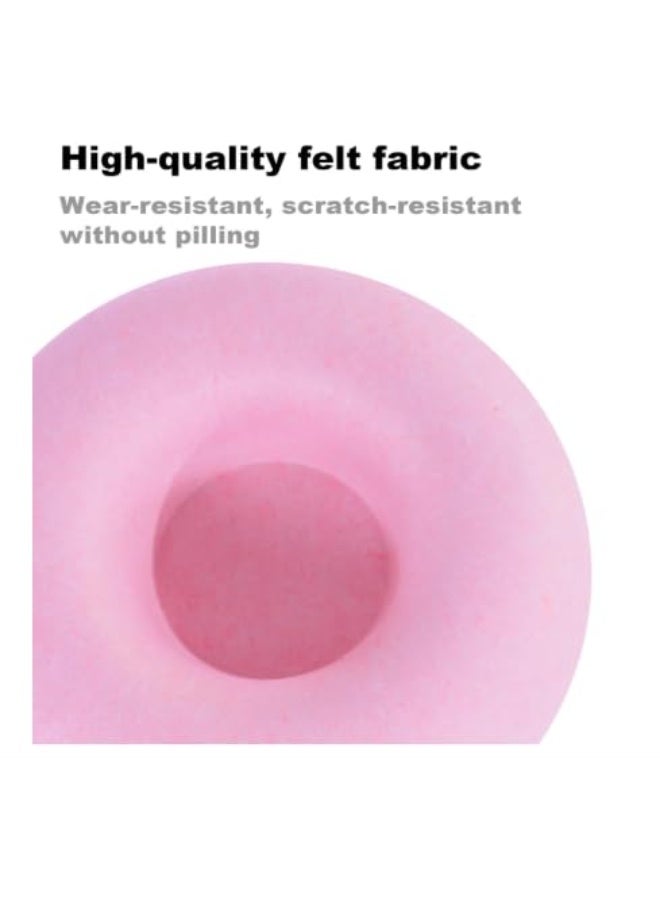 سرير قطط على شكل دونات - حجم صغير (وردي) | سرير قطط مريح للقطط الصغيرة والكبيرة - Image 2