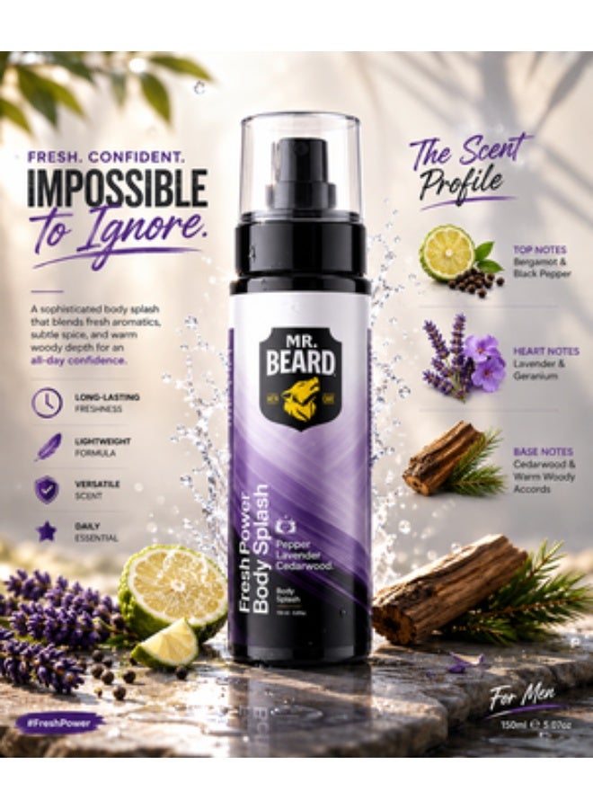Mr.Beard Fresh Power Body Splash - Image 2