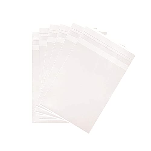 KoberrLi Cellophane Bags 4½ x 6½-inch Clear Cello Cookie Self Adhesive Resealable Bags 100Pcs for Candy Cookies Cards - Image 1
