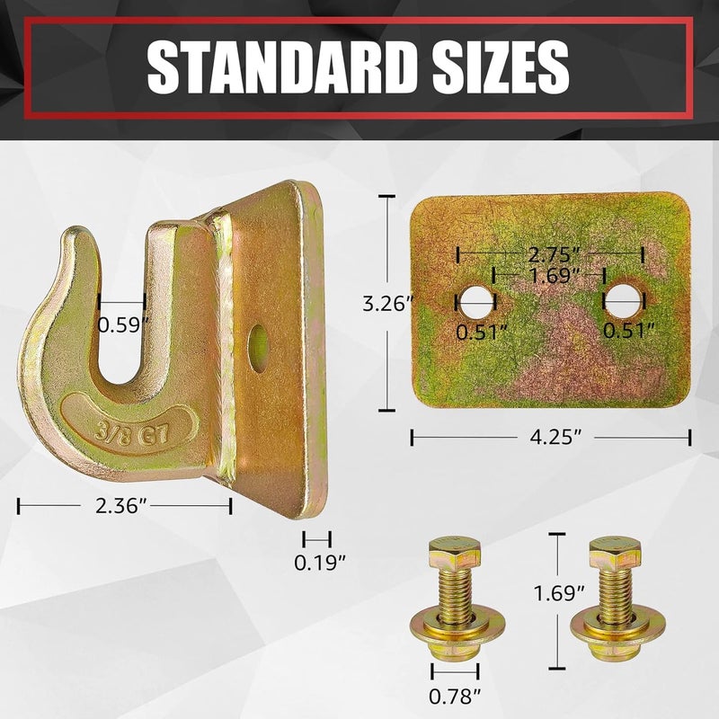 VIAGL 2 Pack Grade 70 Tractor Bucket Grab Hook - Image 3