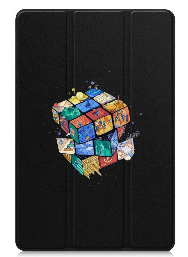 Theodor Protective Flip Case For OnePlus Pad 2 (2024) & OnePlus Pad Pro (2024) With Trifold Stand Auto Wake Sleep Shockproof Cover Cube - Image 1