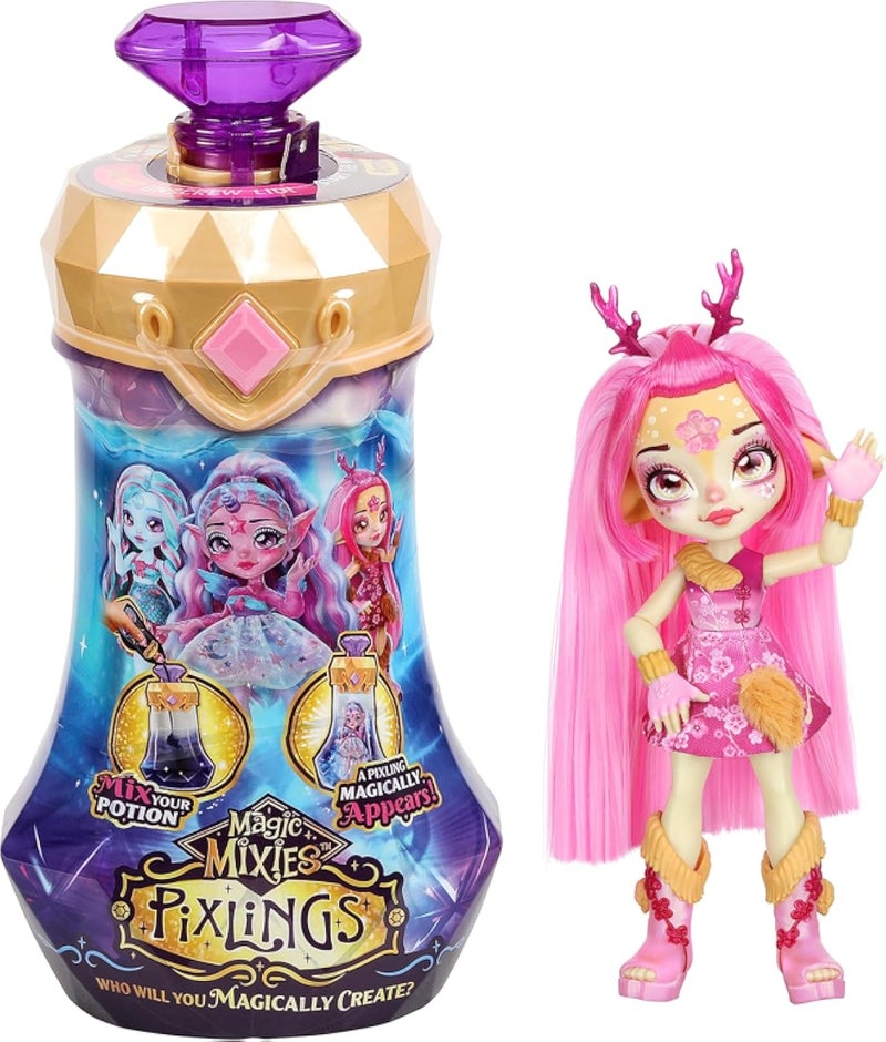 بينك ماجيك ميكسيز بيكسلينج بينك دايموند ديرلي دمية بيكسلينج الغزال