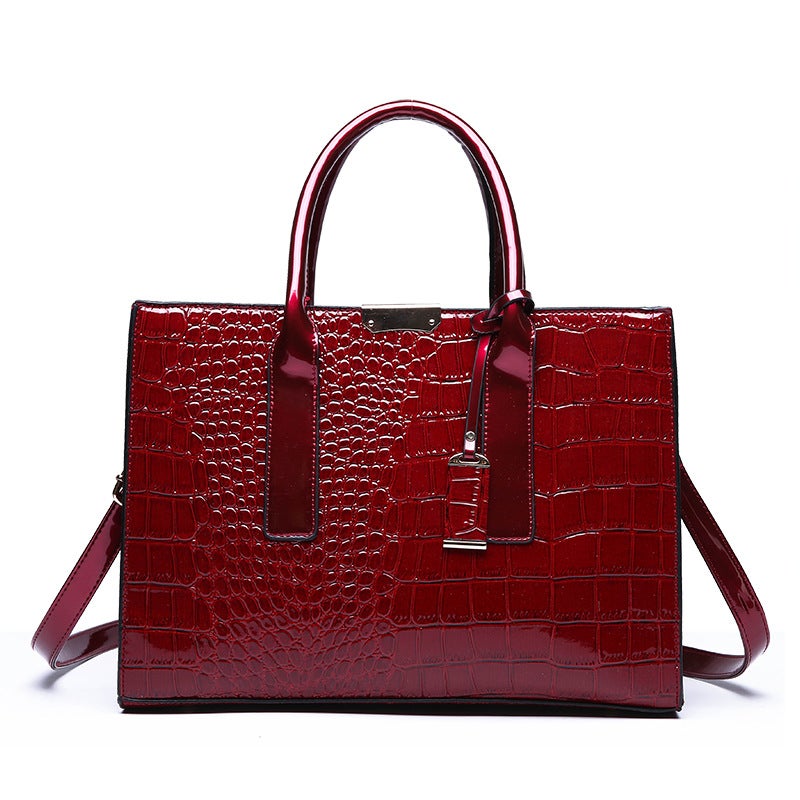 Foreign New Bag Women'S 2023 New Fashion Crocodile Pattern Large Capacity Shoulder Bag High-End Messenger Bag - Image 3