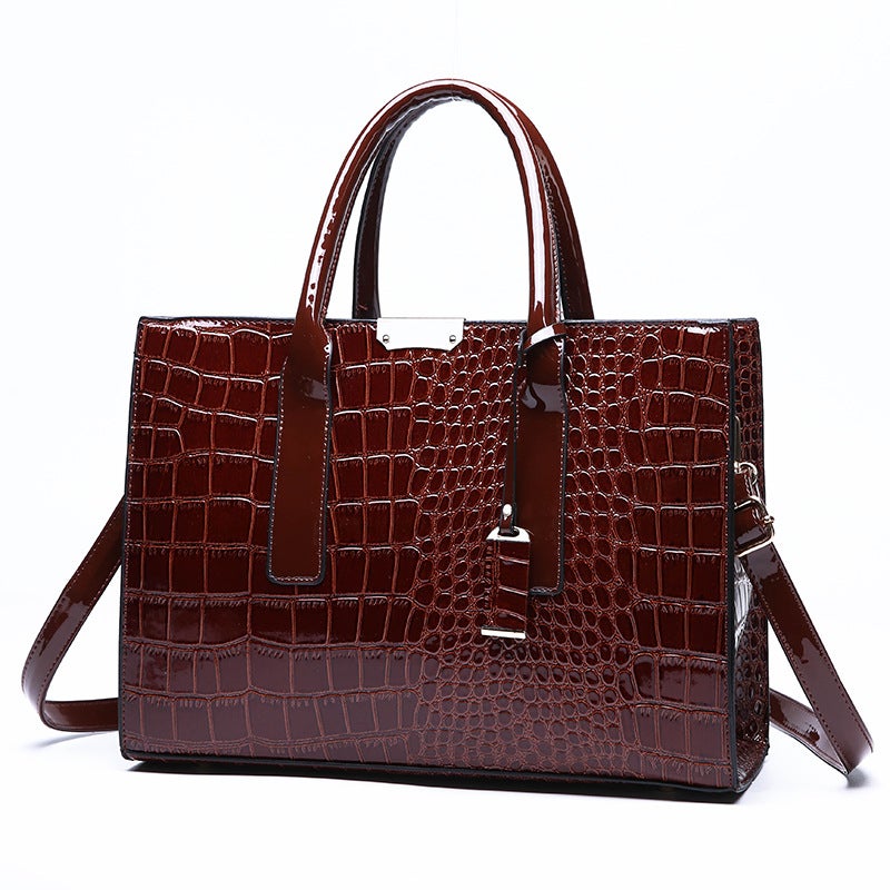 Foreign New Bag Women'S 2023 New Fashion Crocodile Pattern Large Capacity Shoulder Bag High-End Messenger Bag - Image 2