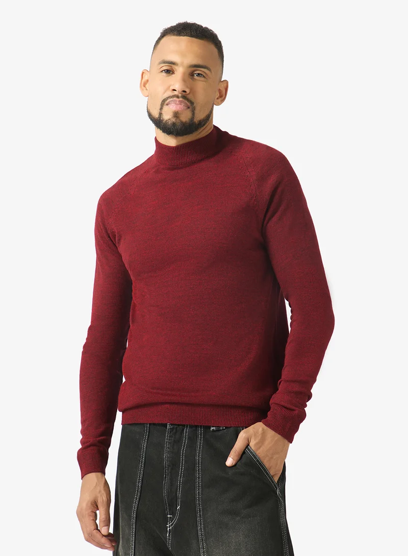 Seventy Five Casual Turtle Neck Pullover Sweater