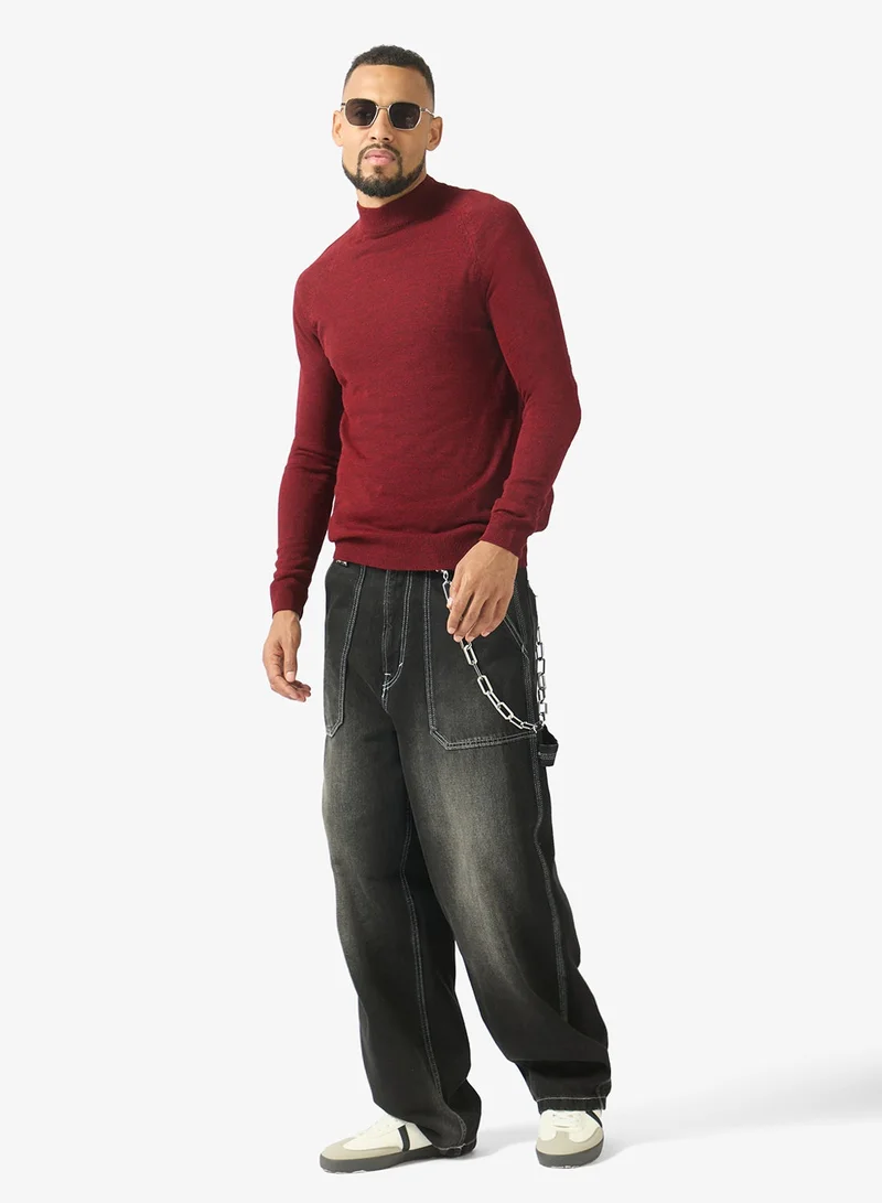 Casual Turtle Neck Pullover Sweater