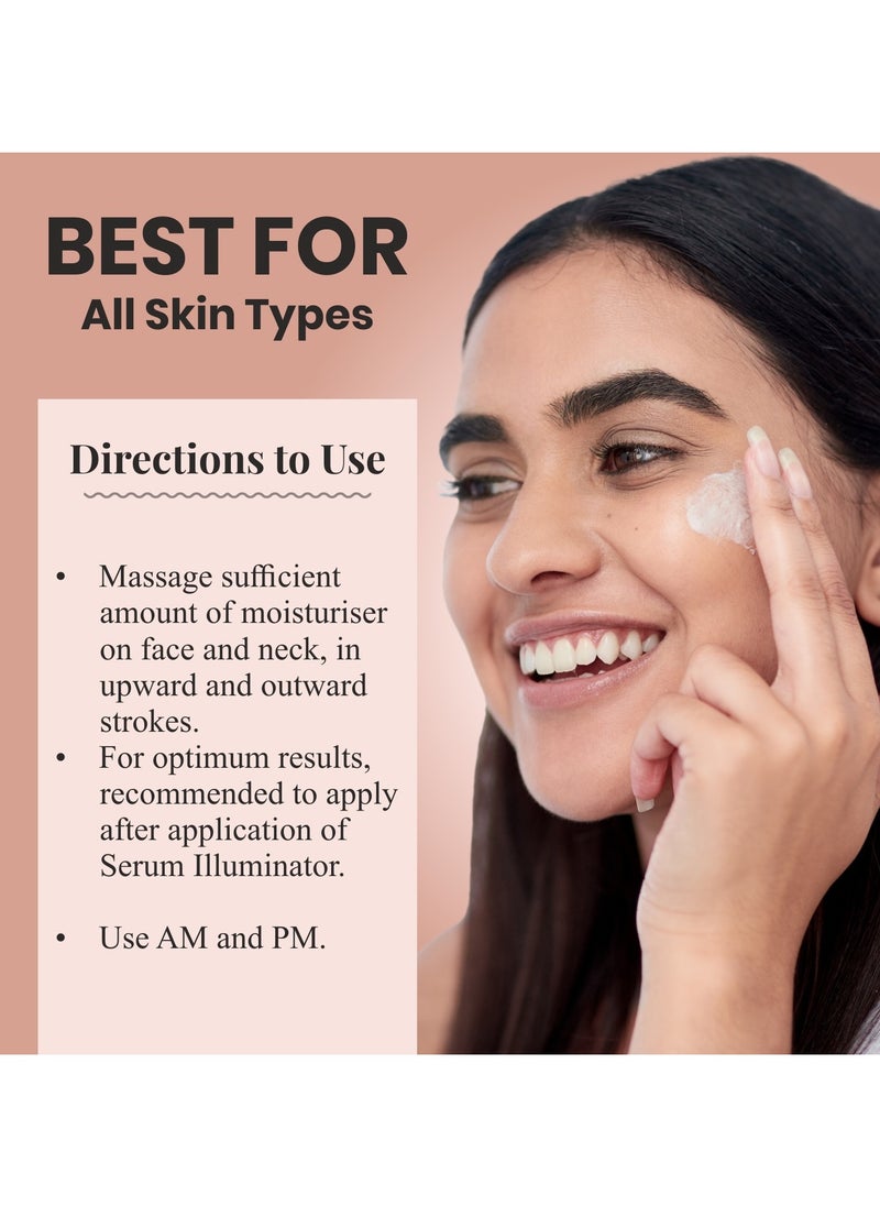 KZEN - Dewy Day Face Moisturiser with SPF 30 | with Niacinamide 1%, Vitamin C, Vitamin E, Turmeric Extract and Green tea | Hydrates, Protects, Brightens and Rejuvenates Skin | for All Skin Type - 50 Gm - Image 1