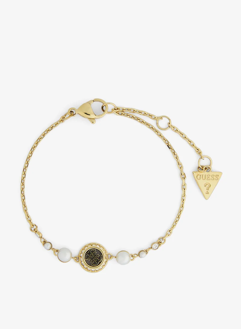 GUESS Tiny Pearly Logo Bracelet